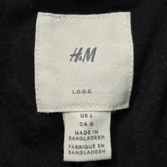 H&M NASA Bomber Jacket Men’s Large Black - Picture 3 of 9